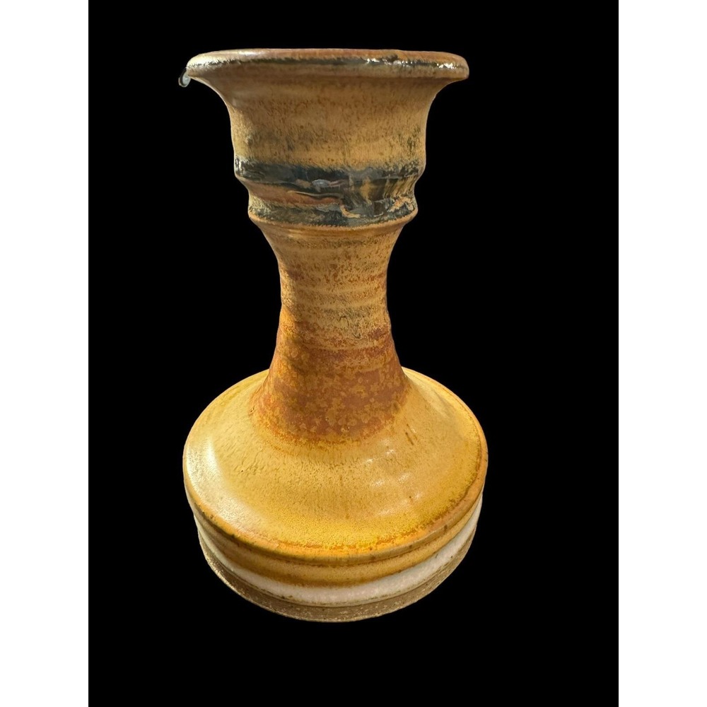 Vintage Clay Pottery Artist Signed Vase. Made In Maine. New OOAK RARE HTF